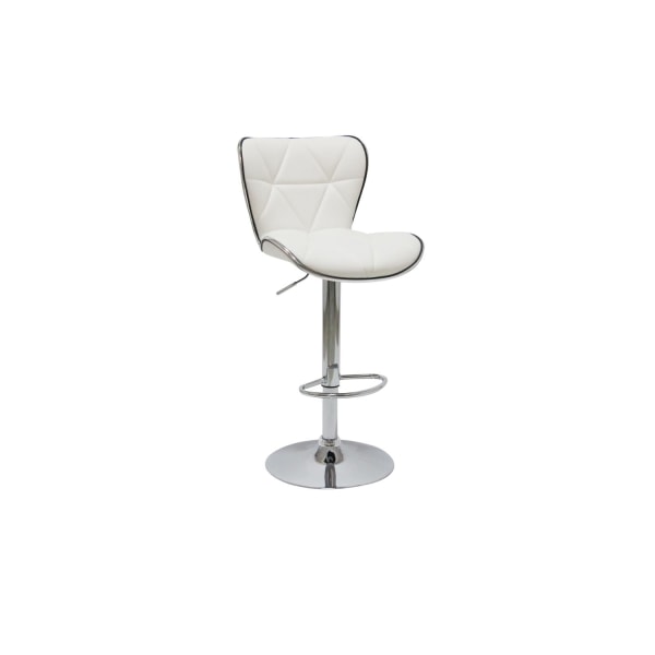 BarPro barstols hvid og krom x 2