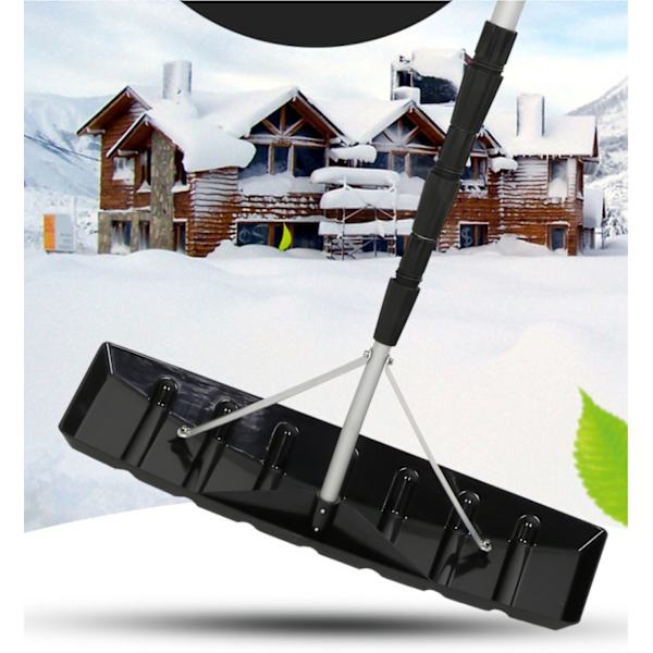 Snöskrapa med teleskopskaft på hela 5,07 meter