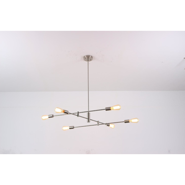 Modern designed ceiling lamp in chrome design