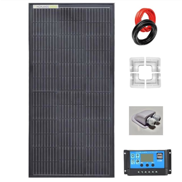 Solar cell package 140 W Monocrystalline for motor home, caravan