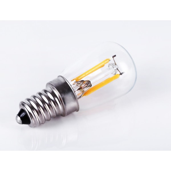 Lamppu väritön päärynän muotoinen LED-lamppu 2 W, E14 kanta, himmennettävissä.