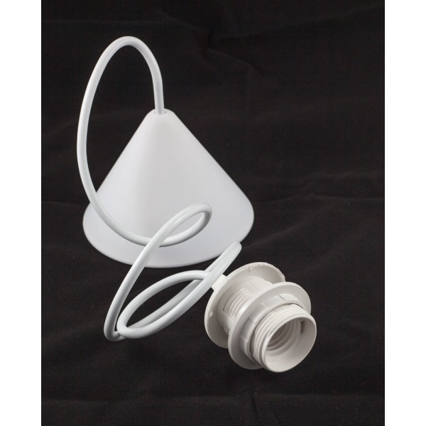 Lamphållare vita x 6st E27 sockel (vanlig stor)