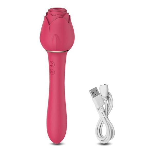 Wonderful dildo with a soft rose on the top