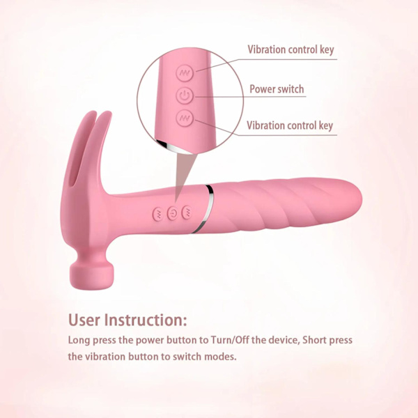 Handy hammer, sex aid with 10 speeds