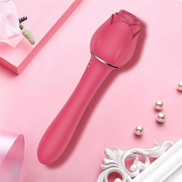 Wonderful dildo with a soft rose on the top