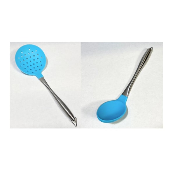 Slev och hålslev i silicon och rostfritt 6ST(3+3)