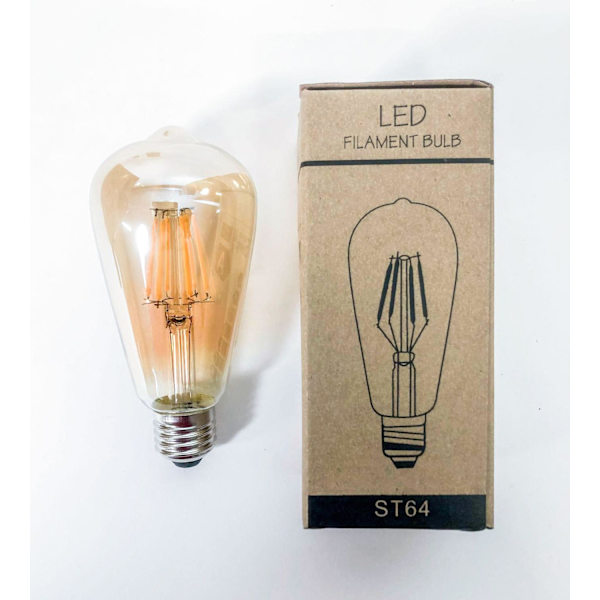 Droppformad modern LED lampa ST64, 6w, 10pack