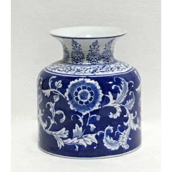 Fantastisk fin lille kinesisk hånddekoreret porcelænsvase