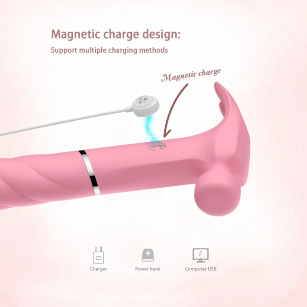 Handy hammer, sex aid with 10 speeds