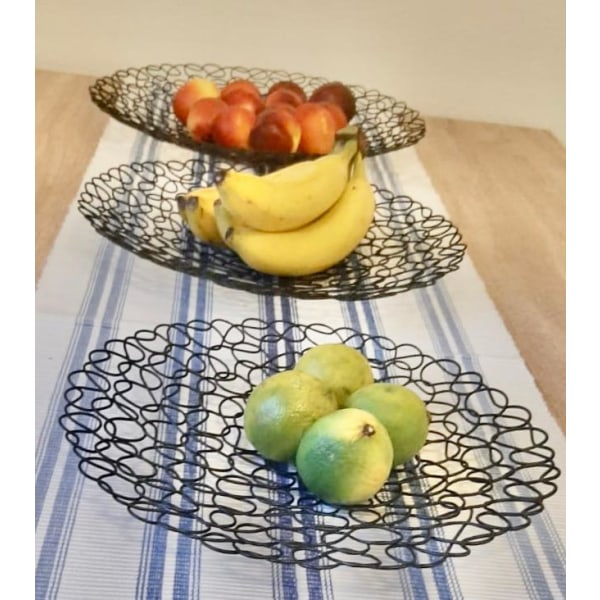 Snygga handgjorda skålar i stålsmide, 3 stycken, olika storlekarx 4 set