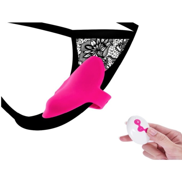 Vibrator heart-shaped pillow if attached to the inside of the panty