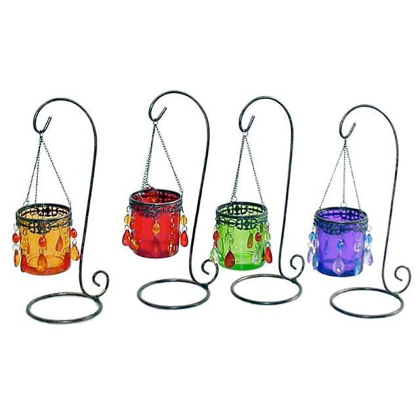 Fire lanterner i blandede farver 4-pak