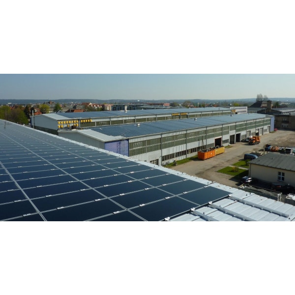 Aurinkokennopaketti 160 kW teollisuuteen, varastointiin ja maatalouteen