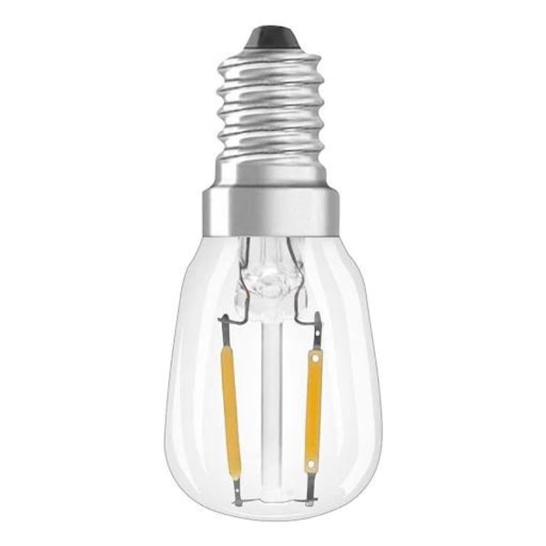 Klar pæreformet T26 LED-lampe, 2 W, E14 fatning, 50 stk.