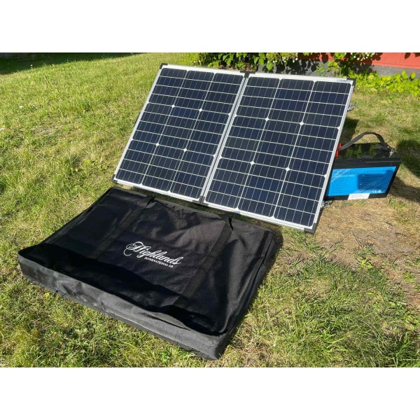 Vikbar solpanel 120 watt, 12 volt