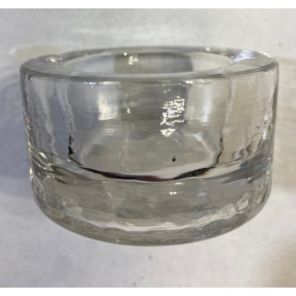 Stadiga ljuslyktor för värmeljus i transparent glas 18 pack