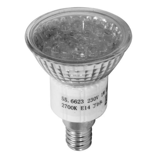 LED-lamppu 1W lämpimällä hehkulla, E14 kanta 10 kpl