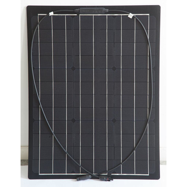 Bøjeligt monokrystallinsk solpanel 50 Watt 12 Volt