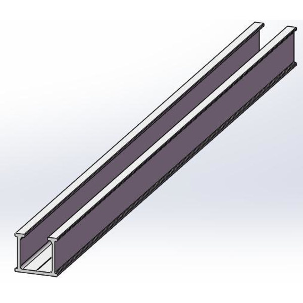 KS-UR8-2100, long 8# U-rail used with longer self-drilling screw