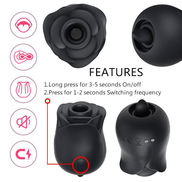 Smooth rose vibrator, easily fits in bedside table or in handbag