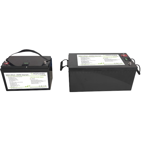 Premium Lithium batteri 12 V, 200 Ah