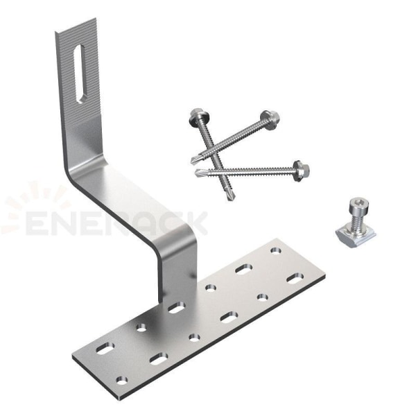 Bracket for tiled roofs, for attaching solar panels to tiled roofs