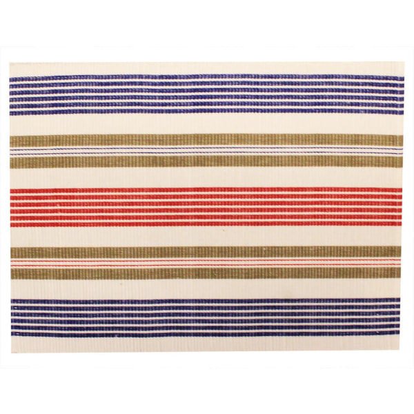 Nice placemats in red / beige / blue, 33 x 45 cm, pack of 12