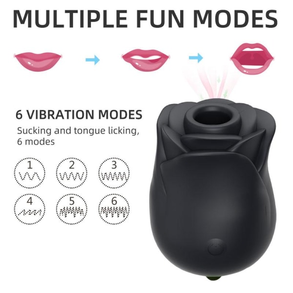 Smooth rose vibrator, easily fits in bedside table or in handbag