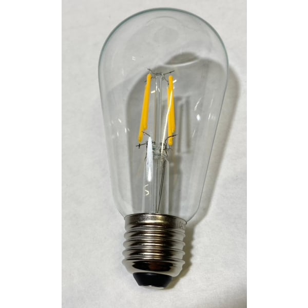 Pæreformet LED-lampe-4 W-E27-220 V-2700 K x 4 stk.
