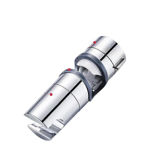 Utskiftbar hånddusjholder, dusjhodeholder, justerbar diameter, ABS krom (grå) 18-25mm