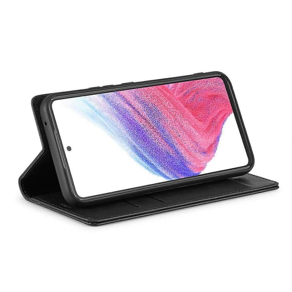 LC.IMEEKE til Samsung Galaxy S24 Mobiltelefon Etui Magnetisk RFID Blokerende Telefon Wallet Etui - Sort (Sort)