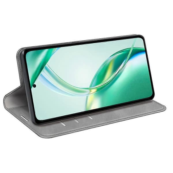 För Honor 200 Smart 5G/X7c 4G Mobiltelefonfodral Touch Läder Plånbok Telefonskyddsfodral - Grå (Grå)