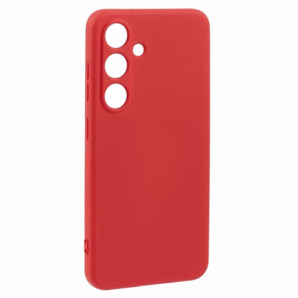 För Samsung Galaxy S25+ Mobilskal Böjd Kant 2.0mm TPU Skyddande Mobilskal - Röd (Röd)