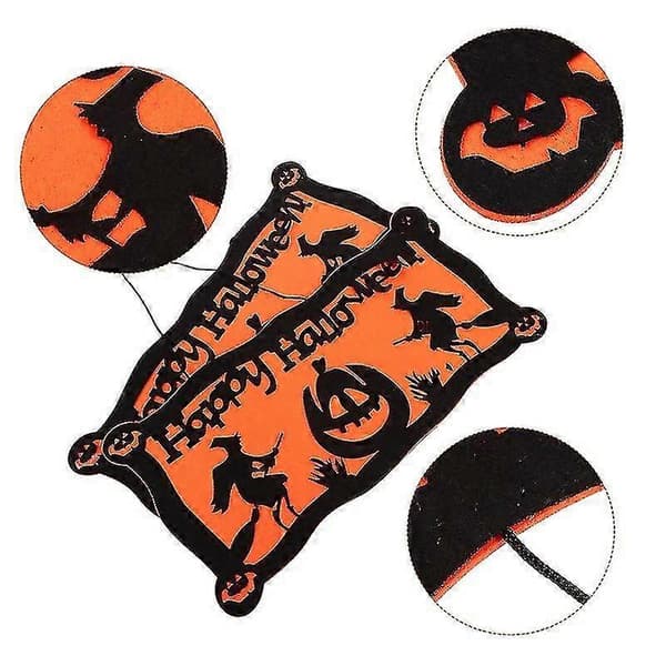 Sett med to Halloween dørheng for sesongbasert dekor og festlig gavegiving