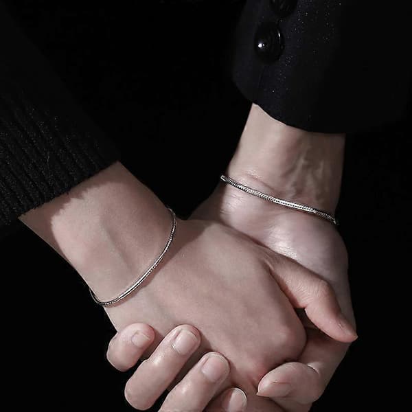 2 st Armband för älskande par, ormbenkedja