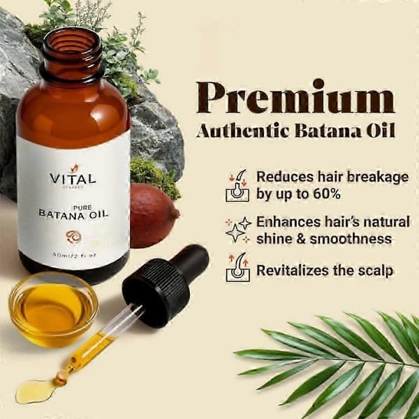 Vital Batana Hårväxtserum - Reparerar skador och stärker hårrötterna