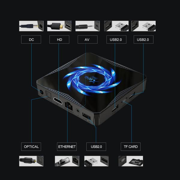 X96QMax Allwinner H616 Set-Top Boks (4+32GB)