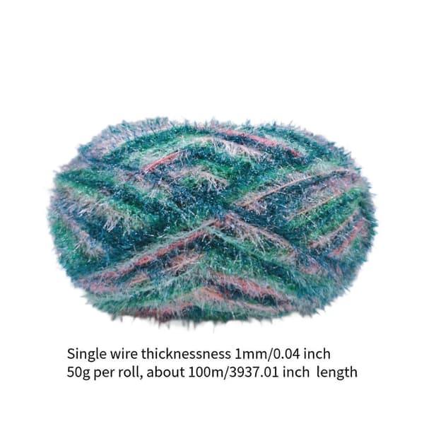 Skrubbgarn för disktrasor, blandade färger, 10 härvor, tillbehör, polyester, DIY (Grön)