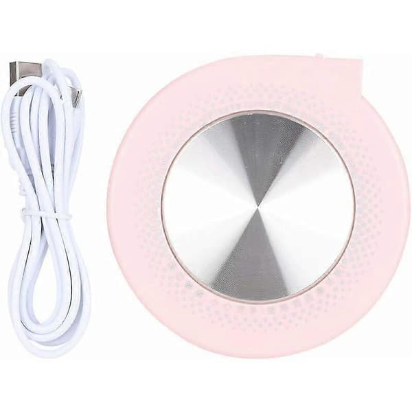 Kaffekoppvarmer, USB elektrisk koppvarmer, rosa 128*128*10mm
