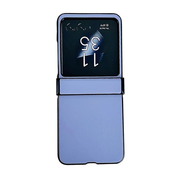 Motorola Razr 40 Ultra Solid Lærtekstur Tre-delt Telefondeksel (Blå)