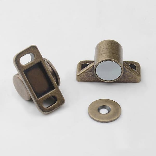 Magnetisk Dörrmagnet, Kraftfull Skåpdörrmagnet Set om 4 Legering Magnetiskt Lås 36*16mm