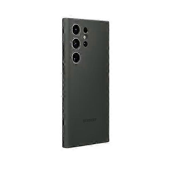 Mjukt lyxigt silikonskydd för Galaxy S23 Ultra med grepp (Orange)