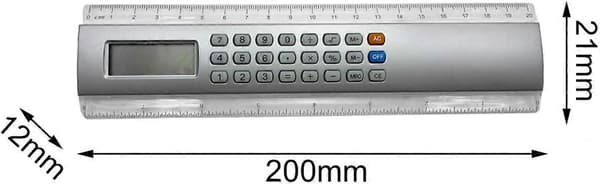 2 stk. skrivebordskalkulatorer Basic Kalkulator Linjal Kalkulator Telling Mini Håndholdt Kalkulator Linjal Lommekalkulator Linjal, uten batteri