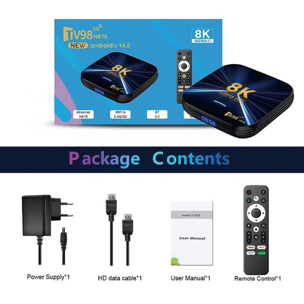 TV98 H618 digitalbox 8k (4+32GB)