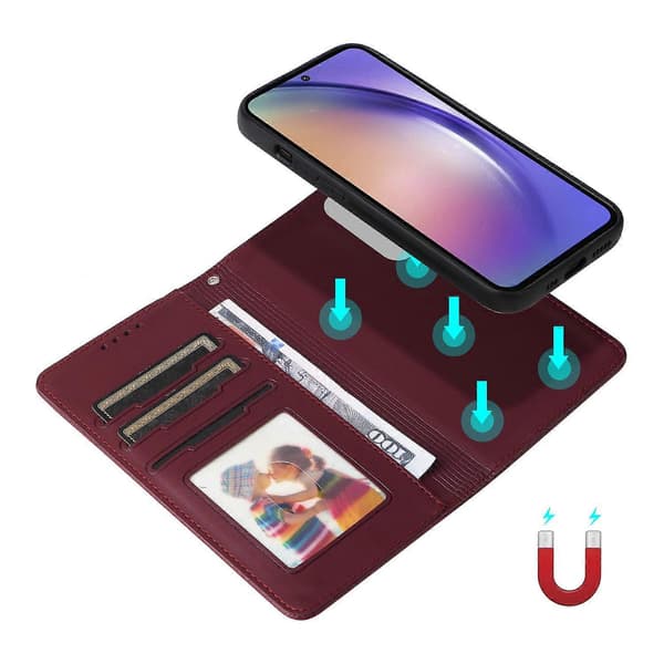Mobilskal för Galaxy A55 5G (Vinröd)