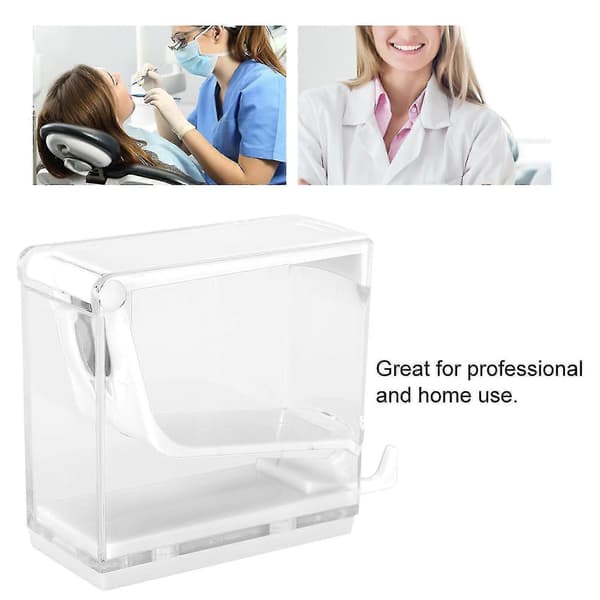 Dental Tandlæge Bomuldsrulle Dispenser Divider Press Type Holder Hvid