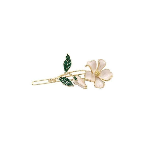 2-PAKKE Blomster Hårklyper Sklisikre Sterke Store Metall Hårklyper
