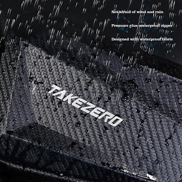 TAKEZERO TZ04 Topprørsveske for terrengsykkel MTB Mountain PU+EVA Sykkeltelefonveske - Front (Front)