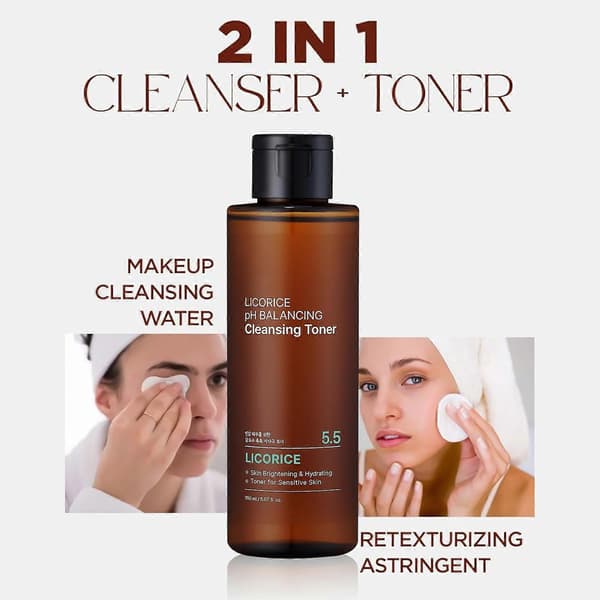 ACWELL Lakrids Ph Balancing Cleansing Toner 150ml - PH5.5 Hydrerende BN Kbeauty