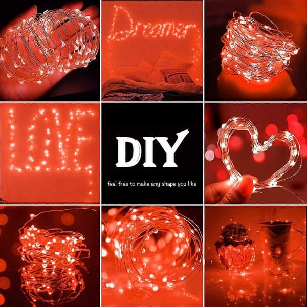 Halloween Dekorationsslinga, Cshare 3M 30 Micro LED Slinga Batteridriven Mini LED Inomhus Slinga Dekoration för Sovrum Jul